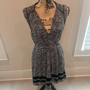 Ayrn K Sleeveless Fit & Flare Dress - Back Cutout with High-Low Hem